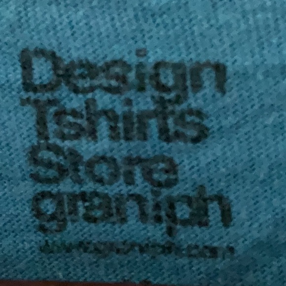 Grey and Blue Graphic T-shirt - Picture 2 of 2